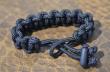 Commando Rope Paracord Bracelet Utility Survivor Black